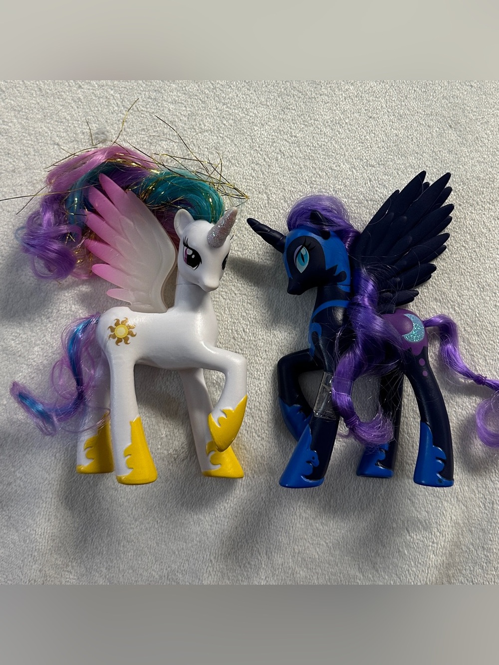 MY LITTLE PONY '11 princess celestia and nightmare moon 2pc figures